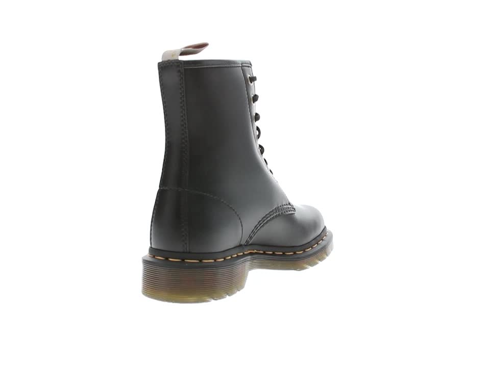 Dr.Martens Womens Vegan 1460 Felix Rub Off 8 Eyelets Black